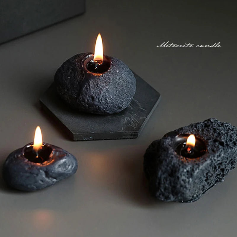 Mini Meteorite Scented Aromatic Candles DIY Creative Decorative Candles Natural Soy Wax Candles Wedding Home Decorations Gifts
