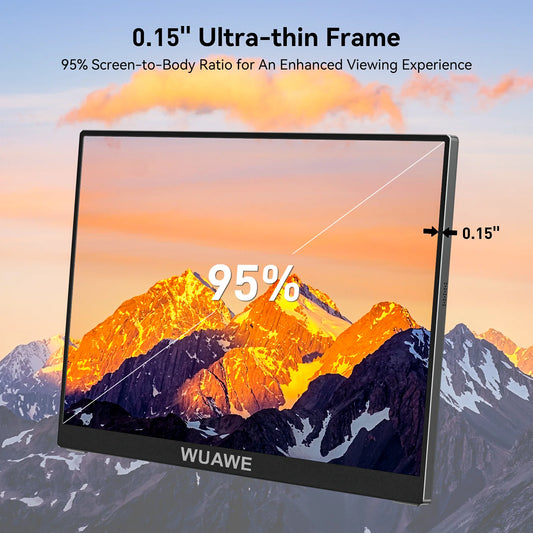 15.6" Portable Monitor – Full HD 1080P IPS Display for Laptop & Gaming