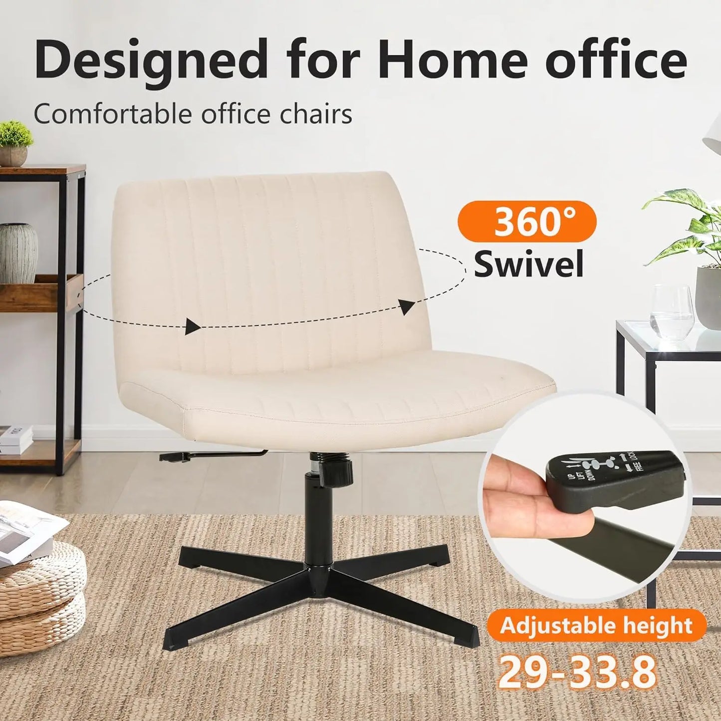 Criss-Cross Swivel Chair – Comfort &amp; Focus in One Seat
